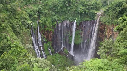 Canvas Print - Panorama of Tumpak Sewu Waterfall at East Java, Indonesia