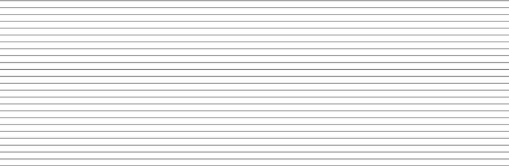 Wall Mural - Horizontal lines pattern on white background. Straight lines pattern for backdrop and wallpaper template. Realistic lines with repeat stripes texture. Simple geometric background, vector illustration