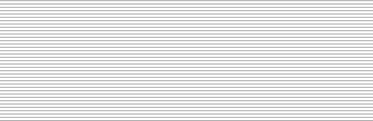 Wall Mural - Horizontal lines pattern on white background. Straight lines pattern for backdrop and wallpaper template. Realistic lines with repeat stripes texture. Simple geometric background, vector illustration