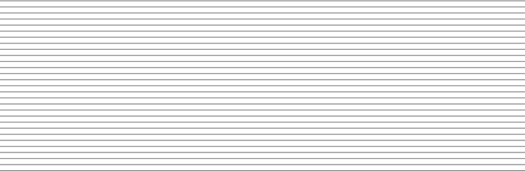 Wall Mural - Horizontal lines pattern on white background. Straight lines pattern for backdrop and wallpaper template. Realistic lines with repeat stripes texture. Simple geometric background, vector illustration