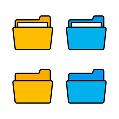 Poster - Set of Folder Icons