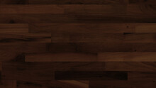 Butchers Block Pattern Wallpaper. Premium Texture Background With Natural Walnut Wood And Copy-space.