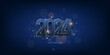 © alex83m - Happy new year 2024 background. Holiday greeting card design. Vector illustration.