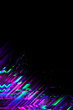 Abstract purple pink green geometric background interlaced digital Distorted Motion glitch effect. Futuristic striped cyberpunk design Retro webpunk, rave 90s aesthetic, 80s techno neon, copy space