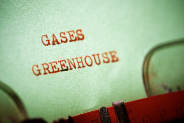 Canvas Print - Gases greenhouse concept