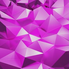 Wall Mural - Abstract geometric pattern background polygonal triangle background purple 3d rendering