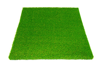 Sticker - Green grass carpet on white