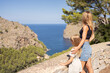 © Julija - people enjoy beautiful view of Sa Calobra on Mallorca Island, Spain