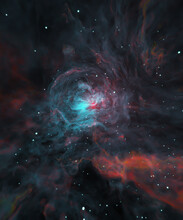 Spiral Swirly Nebula Space Background