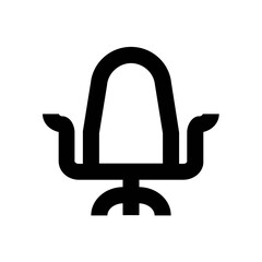 Sticker - Swivel Chair Vector Icon