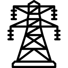 Wall Mural - transmission tower  icon