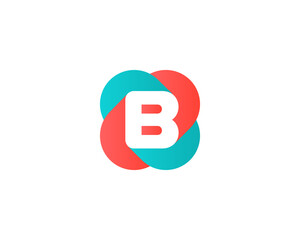 Letter B logo icon design template elements