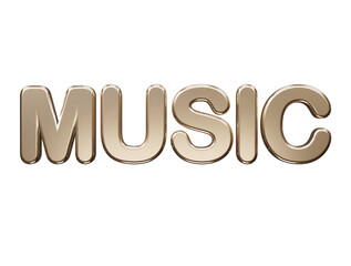 Music text effect transparent illustration