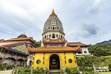  Buddhist Pagoda in Kek Lok Si temple, George Town, Penang, Malaysia