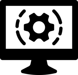 Canvas Print - Computer technologies icon