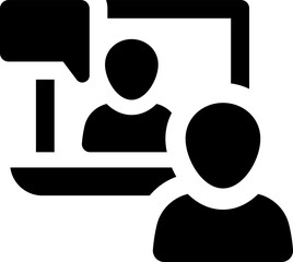 Canvas Print - Online video conference icon