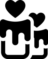 Sticker - Love candles icon