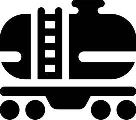 Poster - Oil cistern train icon