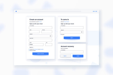 Create account form