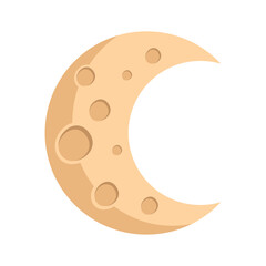 Sticker - crescent moon icon