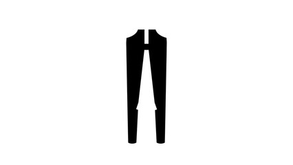 Wall Mural - high waist pants clothes glyph icon animation