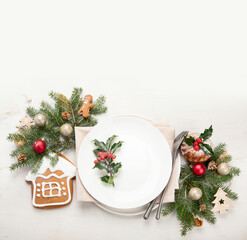 Poster - Christmas table setting