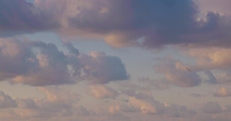 Wall Mural - moving clouds in the sky time lapse, 4k video