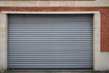 Old Metal Roller Door Large Grey Garage House Gray And Industrial Silver Warehouse