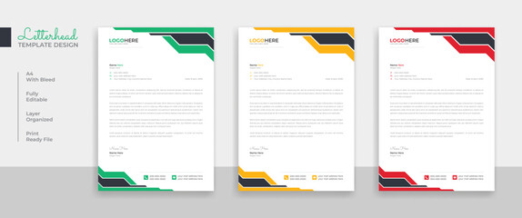 Poster - Company creative A4 letterhead design