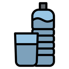 Poster - water drink diet healthy icon