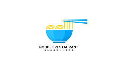 Best chinese noodle food vector symbol logo desig