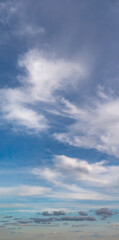 Wall Mural - fantastic clouds against blue sky, panorama