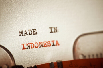 Wall Mural - Made in Indonesia