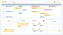 Basic UI Design Calendar Schedule Planning Elements