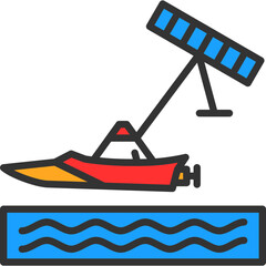 Sticker - Kiteboarding Icon