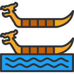 Poster - Dragon Boat Racing Icon