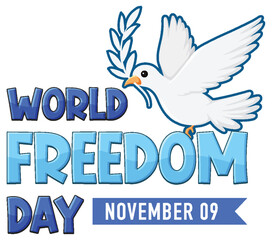 Poster - World Freedom Day Logo Design