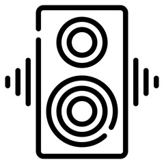 Sticker - Music Speaker Icon