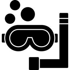 Wall Mural - Snorkeling Icon