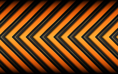 Abstract black and orange arrows. modern technology innovation concept background
