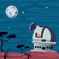 Wall Mural - space outer observatory