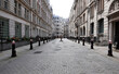 An empty street in central London, UK. 