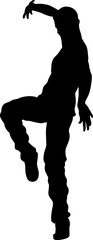 Wall Mural - Street Dance Dancer Silhouette