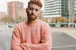 © Sabrina - Young redhead man looking on camera outdoor