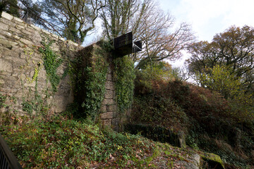 Wall Mural - St Austell Cornwall UK 11 29 2022 Luxulyan Valley industrial remains as a result of the endeavours of Joseph Treffry Copper mining industry