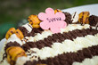 Sveva cake with chocolate
