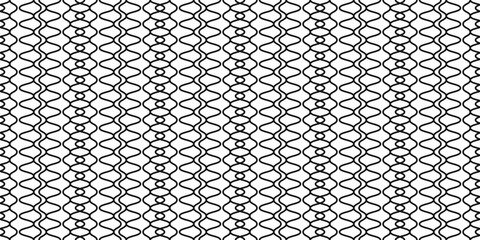 Leinwandbilder - Mesh patterned seamless. Print and stylish interior design. Seamless vector decor pattern.