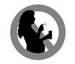 Don't smoke and drink when pregnant vector graphic