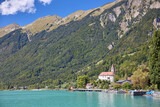 Fototapeta  - Nice sunny day at Lake Brienz in Switzerland.