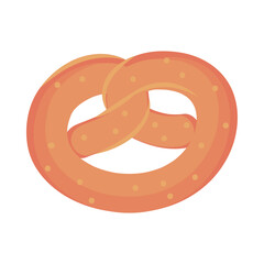 Wall Mural - bread pretzel icon